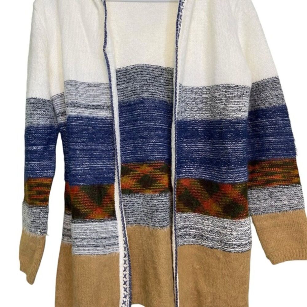 Fate Siana Stitch Hooded Cardigan Sweater NWOT Size Small S - Picture 6 of 13